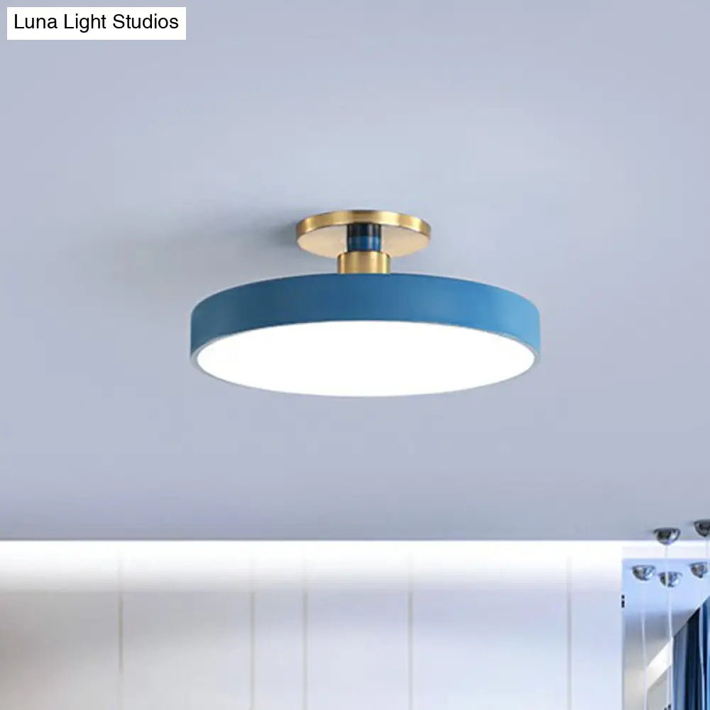 Round LED Ceiling Lamp Nordic Style – Modern Design for Bedroom & Living Room | Sansoti