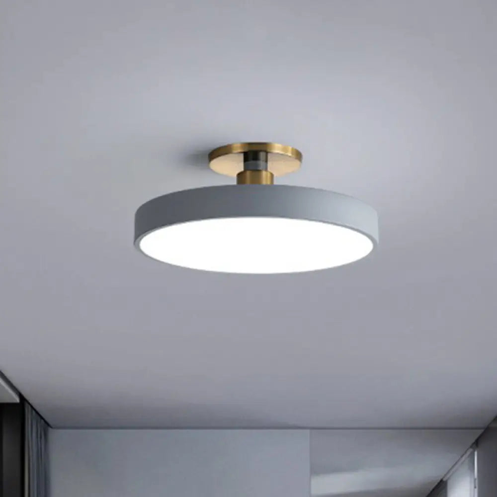 Round LED Ceiling Lamp Nordic Style – Modern Design for Bedroom & Living Room | Sansoti