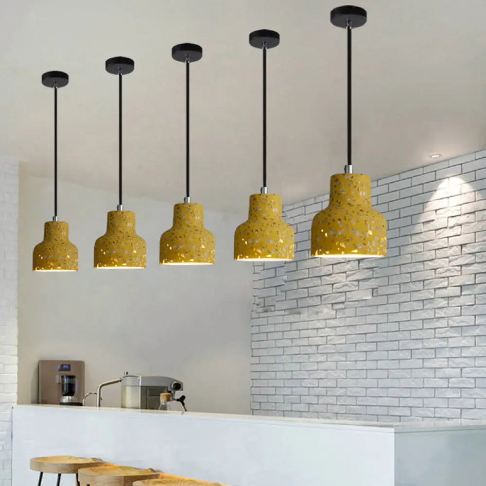 Hanglamp Terrazzo Cement Eettafel Verlichting Industrieel Design Pendellamp E26 E27 Fitting Noordse Stijl | Sansoti