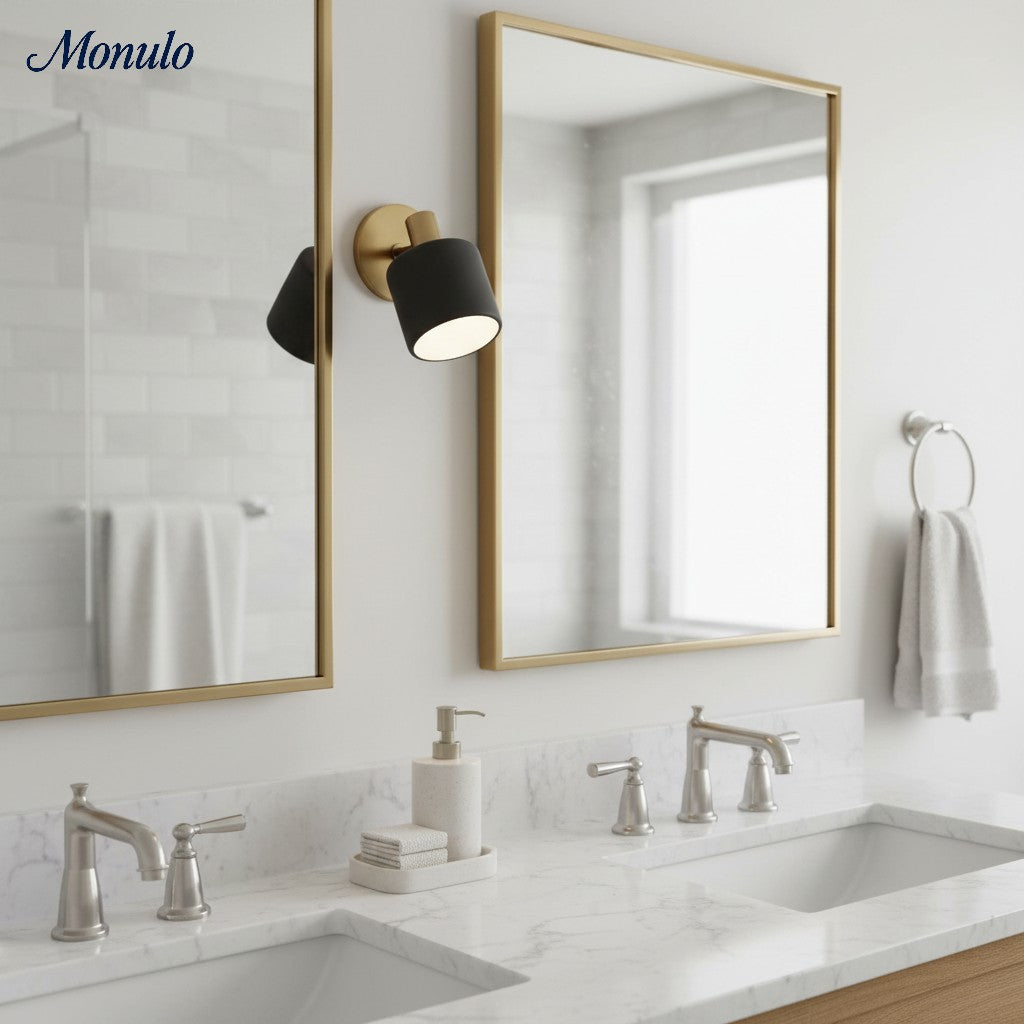 Ceramic Round Wall Lamp White Minimalist Flush Mount Lighting for Hall and Corridor | Sansoti