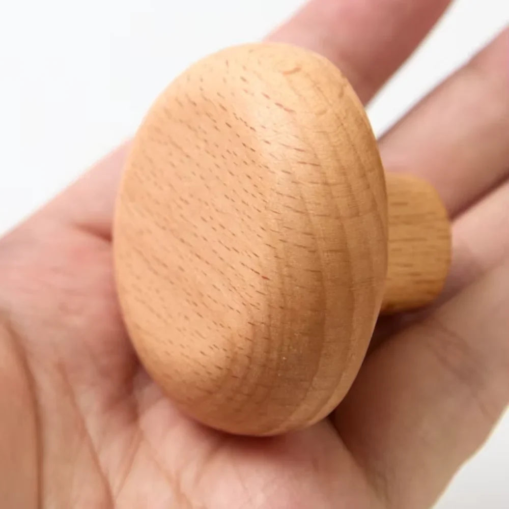 Wandkapstok Hout Set van 4 Natuurlijke Vormen Hal Badkamer Slaapkamer Handgemaakt Massief Hout Organisch | Sansoti
