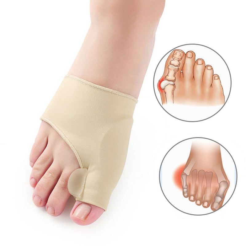 Hallux Valgus Corrector Toe Splint Bunion Pain Relief Gel Foot Orthosis Day Night Toe Correction Comfort | Sansoti