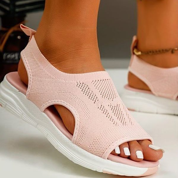 Orthopädische Sportsandalen mit verstellbarem Fersenriemen für Damen Blau Rosa Schwarz Waschbares Mesh Sommer Wandern | Sansoti