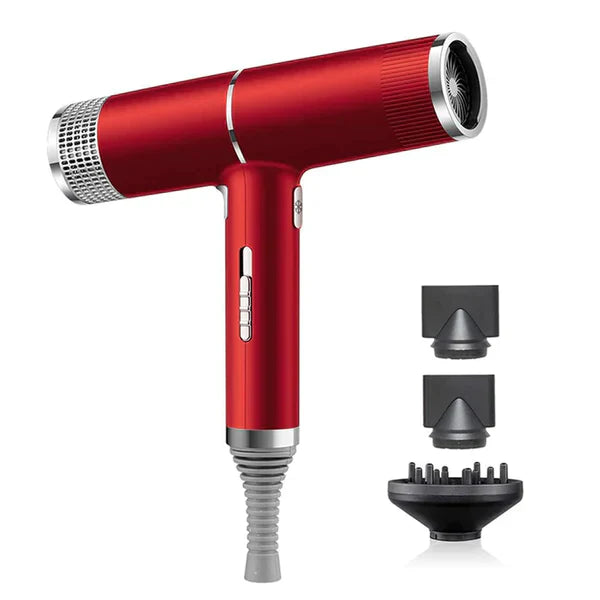 Professionele Haardroger 1100W Lichtgewicht Sneldroogfunctie Zwart Grijs Rood | Sansoti