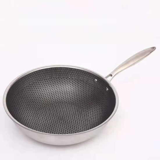 Stainless Steel Frying Pan, 28cm, Non-Stick Coating, Suitable for Induction, Gas, Ceramic, Electric, and Dishwasher | Sansoti