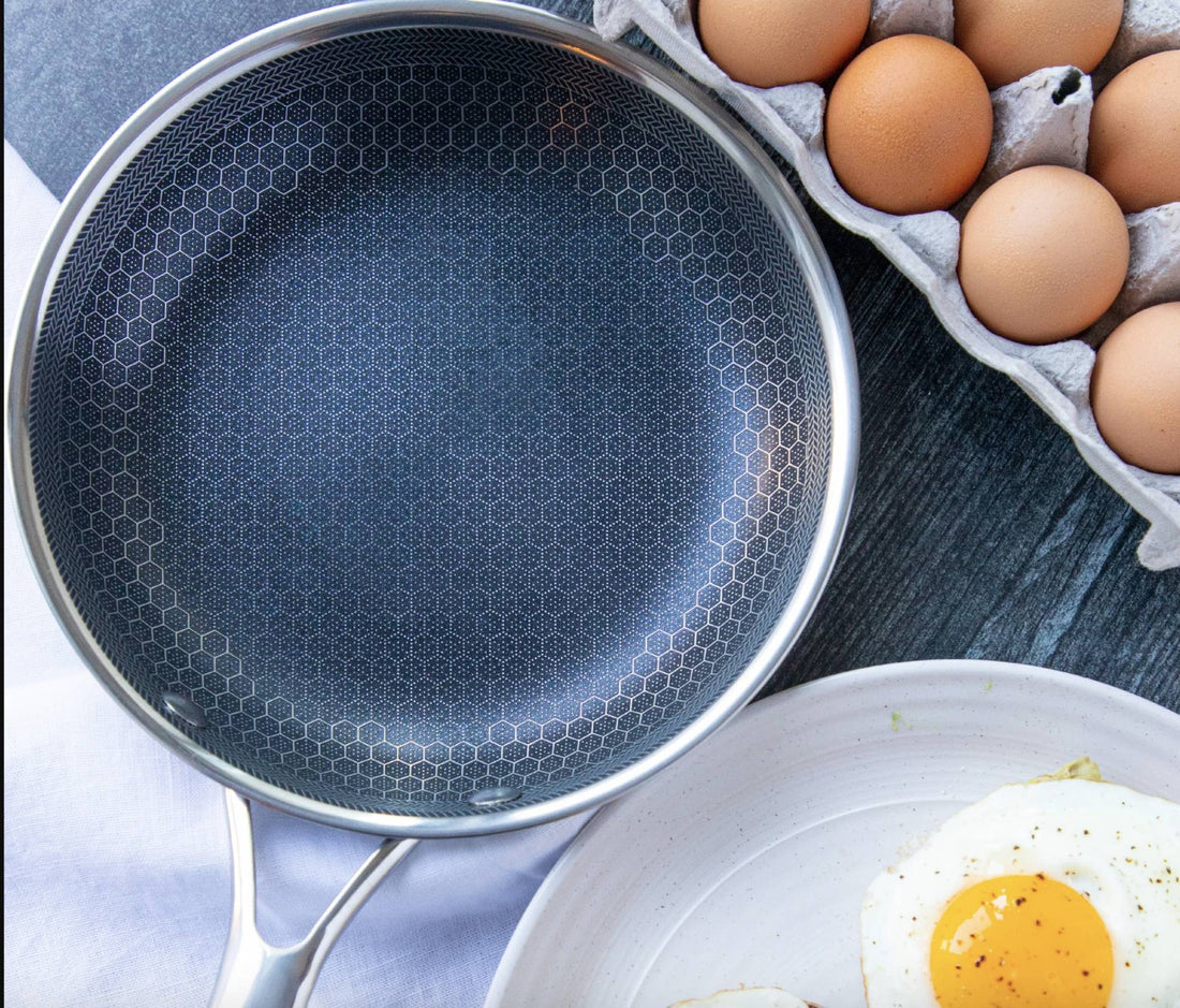Stainless Steel Frying Pan, 28cm, Non-Stick Coating, Suitable for Induction, Gas, Ceramic, Electric, and Dishwasher | Sansoti