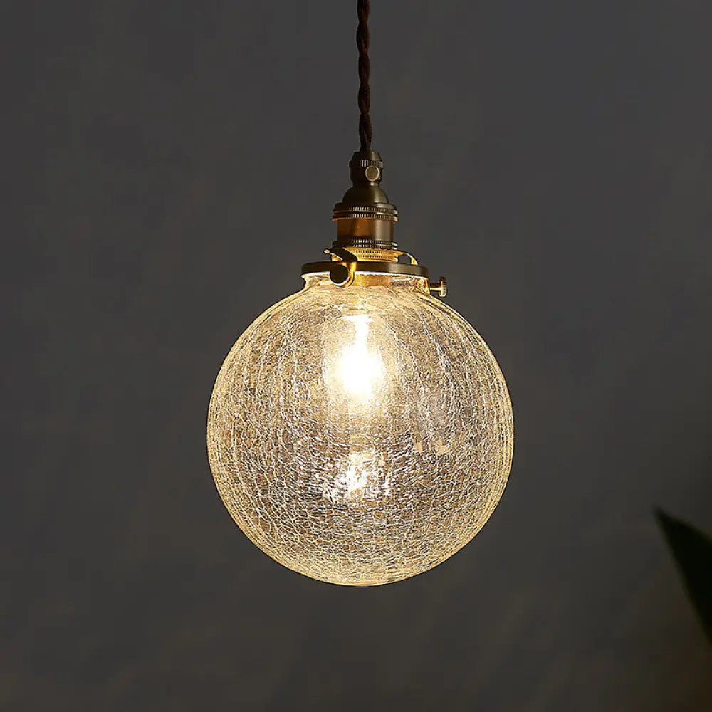 Clear Glass Globe Pendant Light Industrial Design Living Room Dining Room Scandinavian Ambient Lighting Modern Style | Sansoti