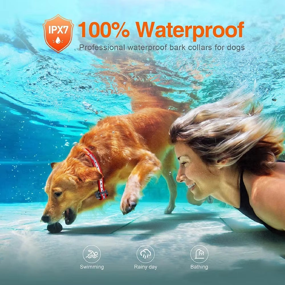 Dog Training Collar with Remote Control 1000m Range Waterproof IP67 Beep Vibration Mode Electric Rechargeable | Sansoti