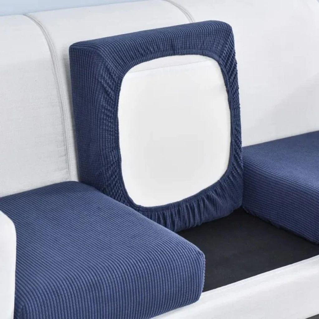 Stretchable Sofa Cover Pet-Friendly 100% Polyester Washable Furniture Protector 10 Sizes 6 Colors Living Room | Sansoti