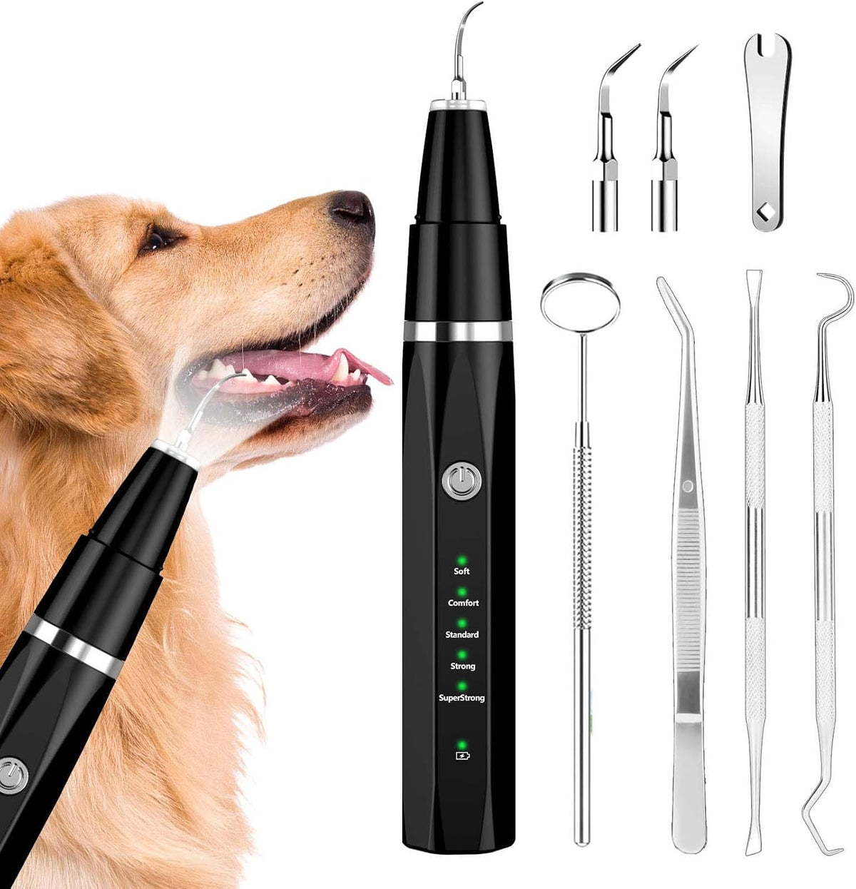 Ultrasonic Tartar Remover for Pets — Professional Teeth Cleaning Dog Cat | Sansoti