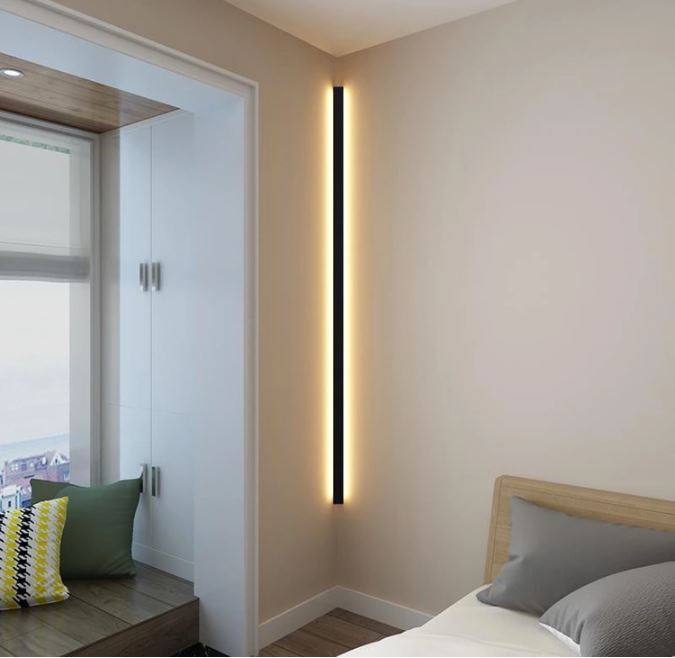 Minimalist Linear Wall Lamp With Integrated LED Lighting And Modern Design | Sansoti
