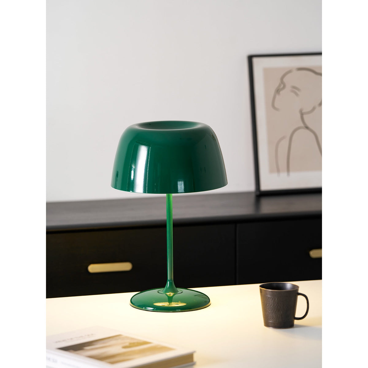 Bittel Table Lamp – Scandinavian Inspired Table Lamp with E26/E27 Socket and Dim Function | Sansoti