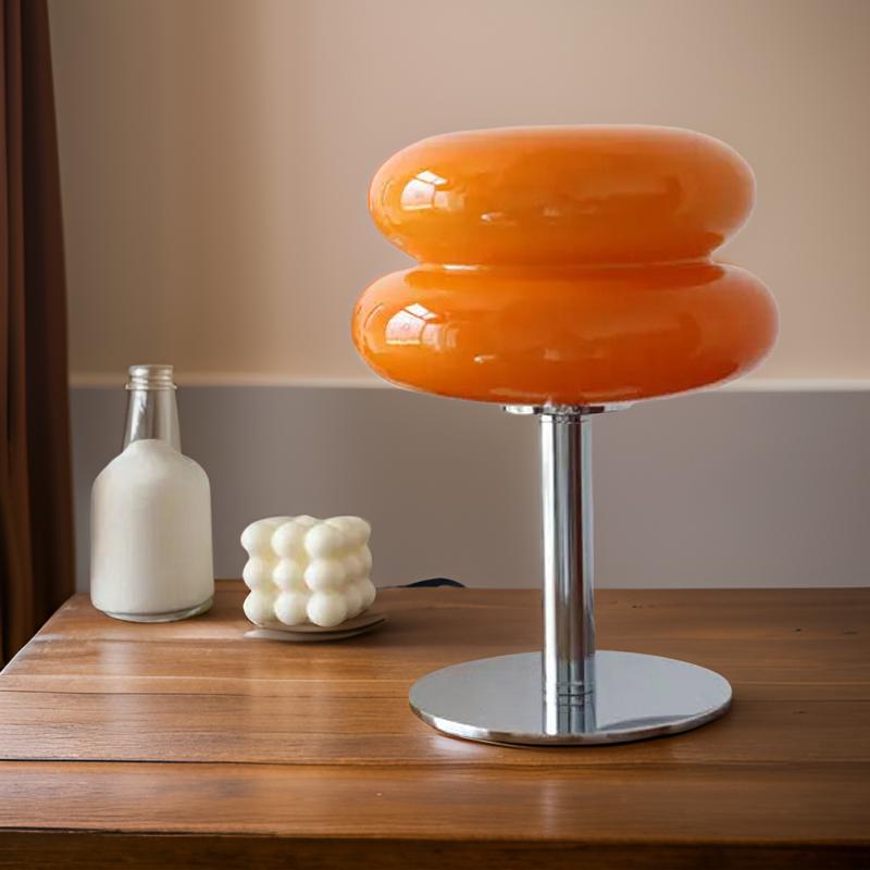 Designer Tafellamp met Touch Bediening Glas en Metaal Dimbaar LED Verlichting Modern Sfeerlamp voor Woonkamer en Slaapkamer | Sansoti