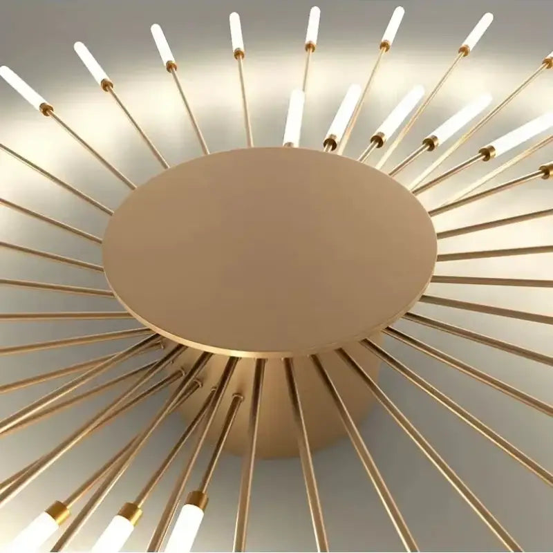 Deckenlampe Rohr Design Italienisch Aluminium Acryl LED G9 60W Wohnzimmer Flur Modern