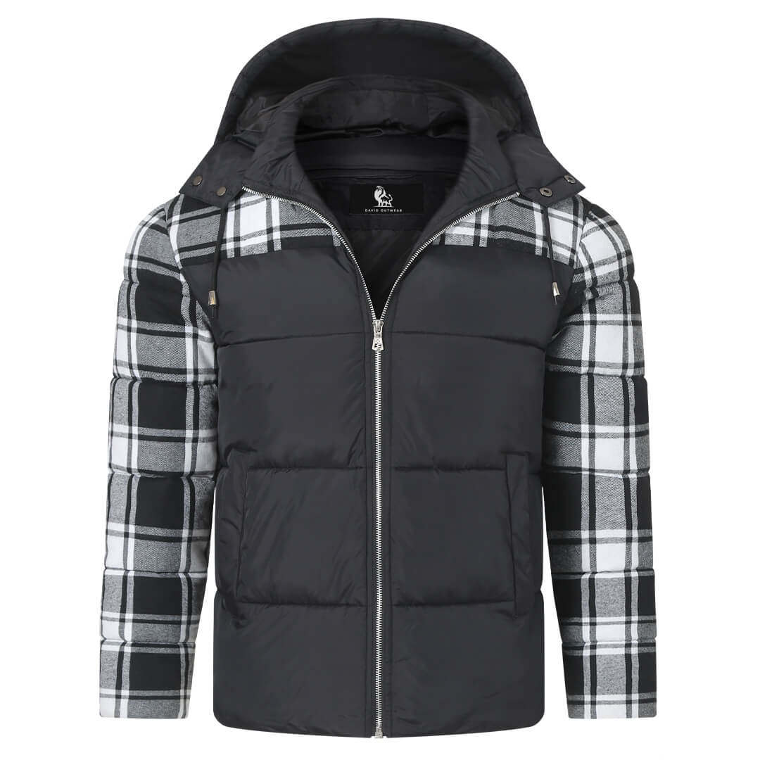 Plaid Quilted Winter Jacket for Women and Men - Lightweight Insulating Puffer Coat Winter Clothing | Sansoti