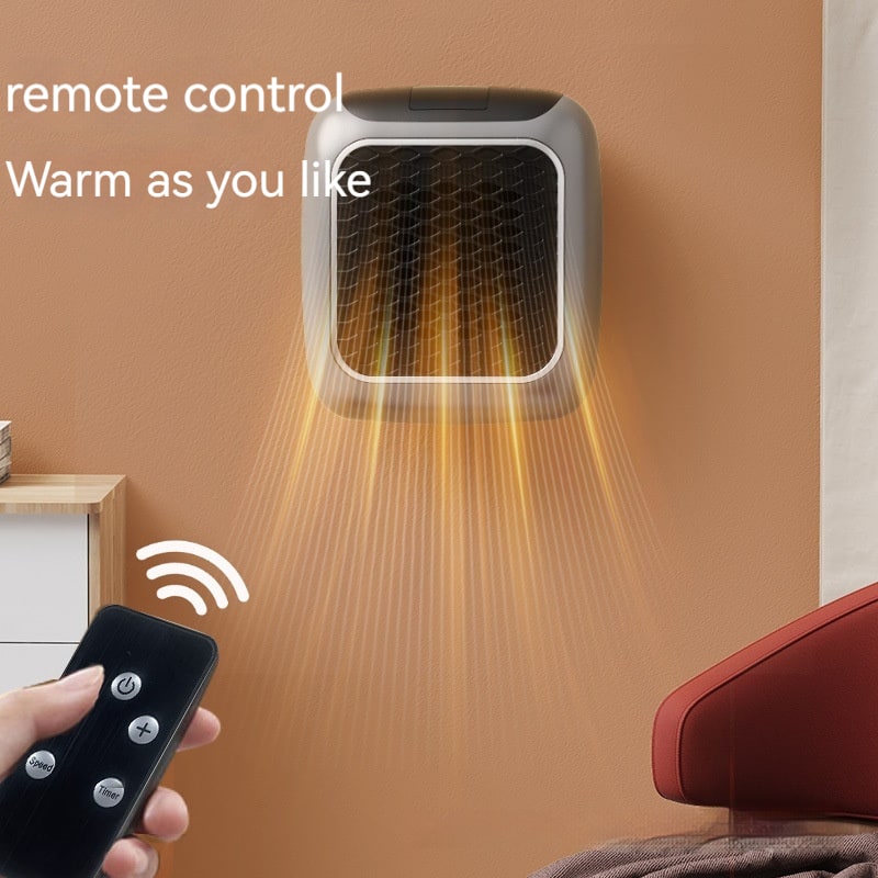 Compact Plug-In Heater with Digital Display, Timer, and Adjustable Thermostat for Bedroom or Bathroom up to 20m² | Sansoti