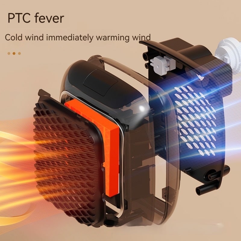 Compact Plug-In Heater with Digital Display, Timer, and Adjustable Thermostat for Bedroom or Bathroom up to 20m² | Sansoti