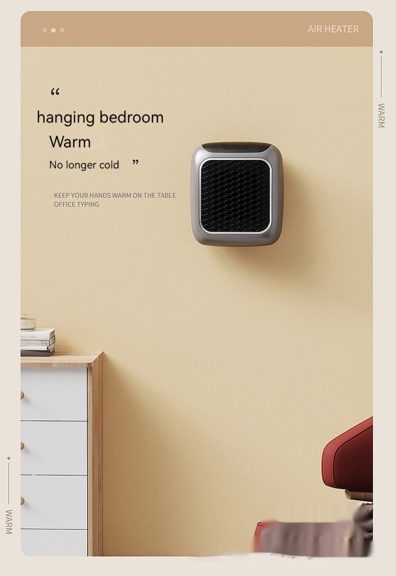 Compact Plug-In Heater with Digital Display, Timer, and Adjustable Thermostat for Bedroom or Bathroom up to 20m² | Sansoti