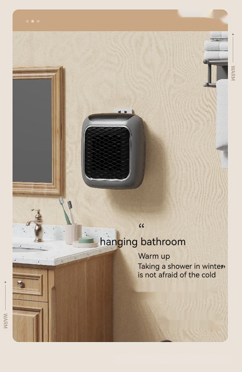 Compact Plug-In Heater with Digital Display, Timer, and Adjustable Thermostat for Bedroom or Bathroom up to 20m² | Sansoti