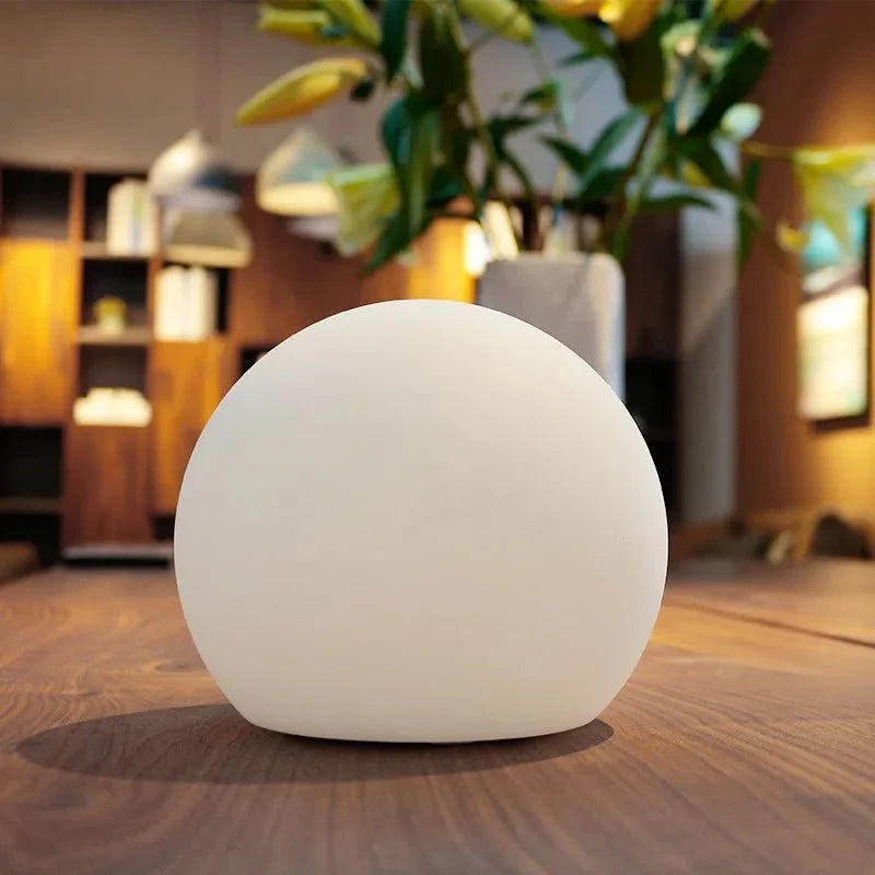 Wireless LED Globe Lamp with Remote Control, 16 Colors, USB Rechargeable Ambient Table Lamp and Night Light | Sansoti