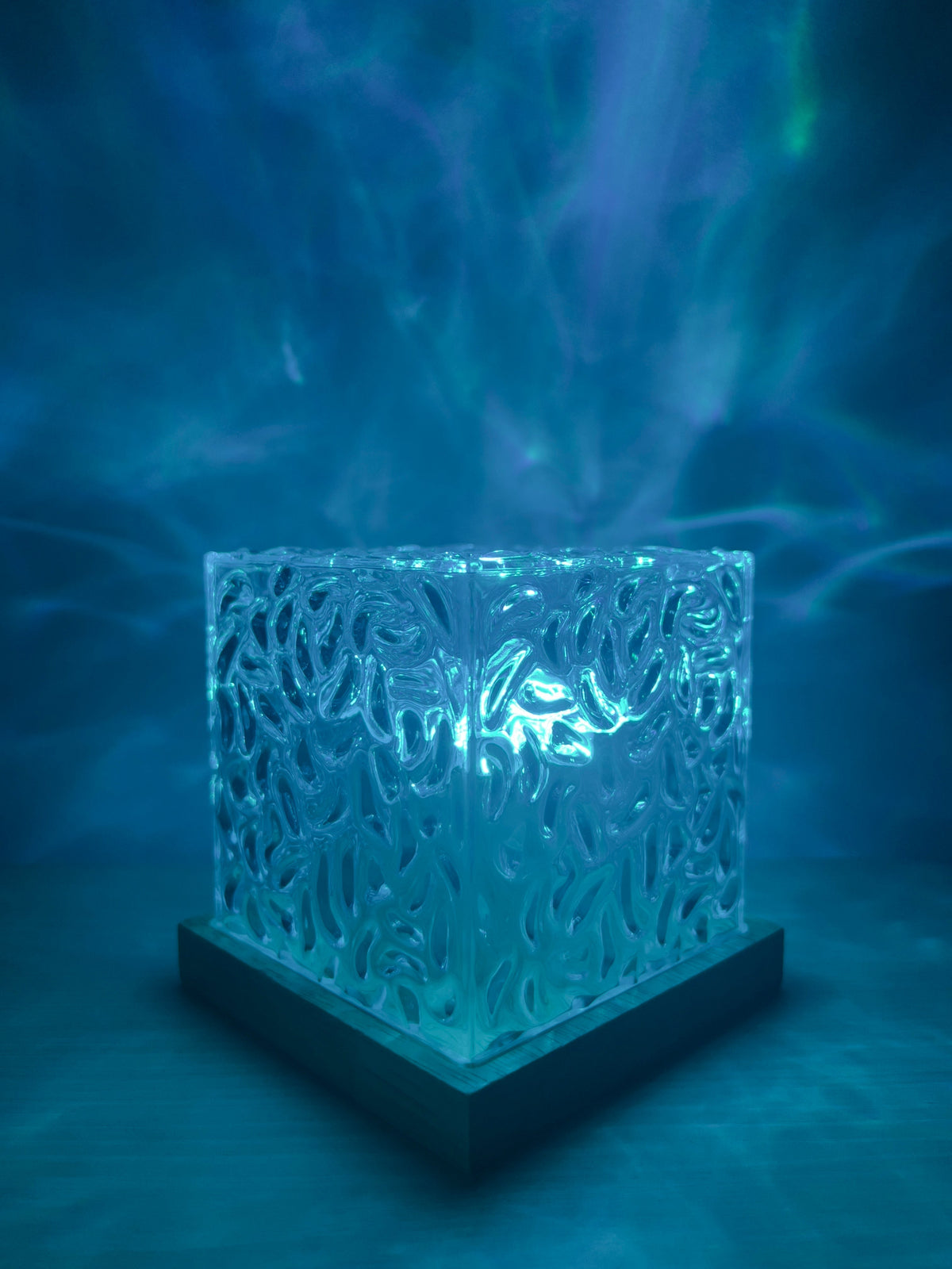 LED Night Light Water Wave Projector with Remote Control for Bedroom, Ambient Lighting and Relaxation | Sansoti