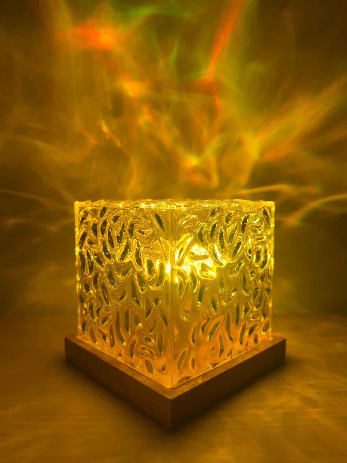 Veilleuse LED projection vagues d'eau – Éclairage d'ambiance avec télécommande – Vagues océaniques apaisantes pour chambre et relaxation | Sansoti