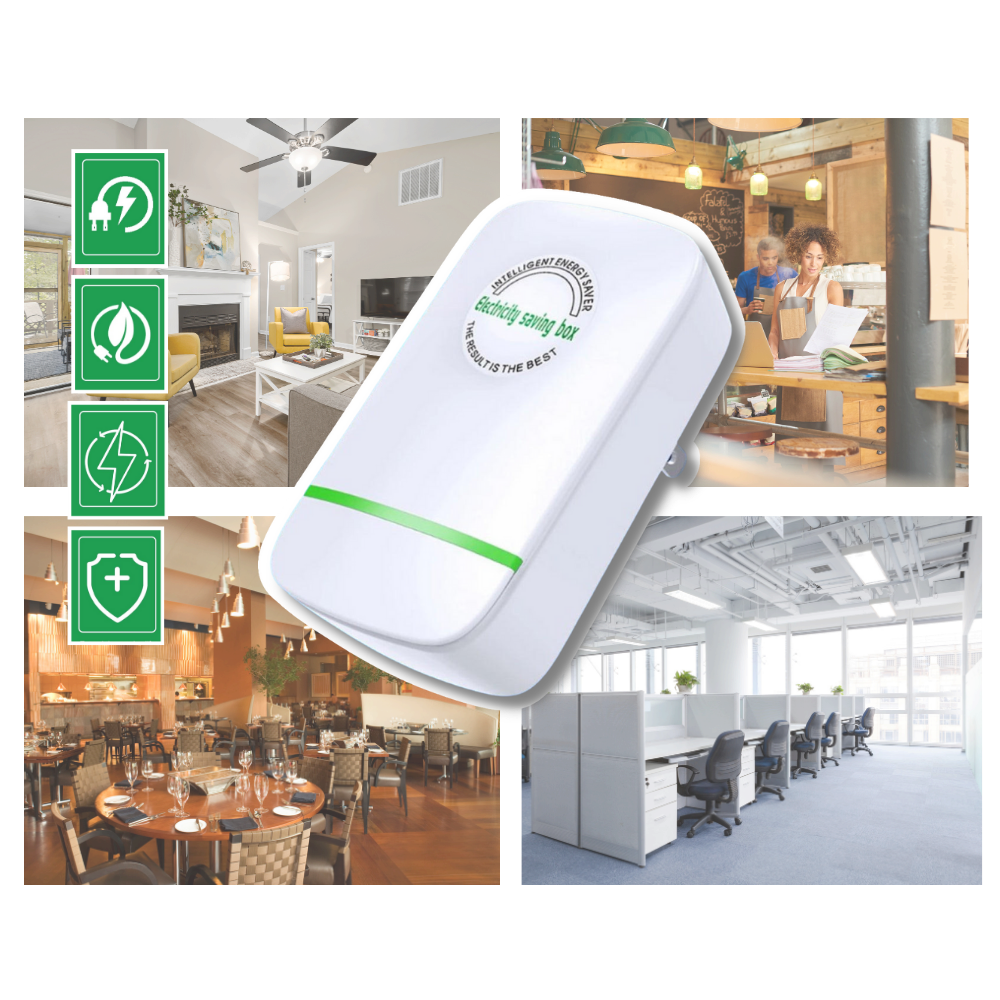 Energiesparmodul Steckdose EU/US-Stecker für niedrigere Stromkosten und Stromersparnis im Haushalt | Sansoti