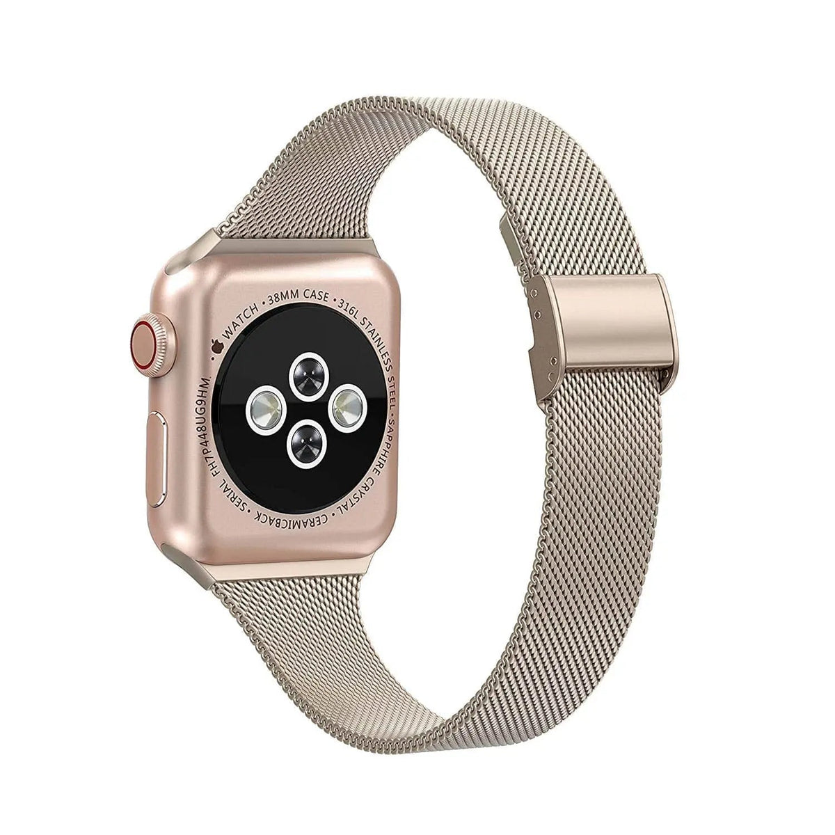 Roestvrij Stalen Mesh Smartwatchbandje 42mm 44mm 46mm 49mm Magnetische Sluiting Verstelbaar Polsband | Sansoti