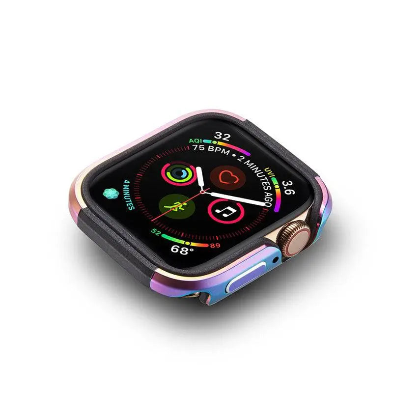 Aluminum Smartwatch Protective Case 40mm 44mm with Integrated Screen Protector Rugged Housing Accessory | Sansoti