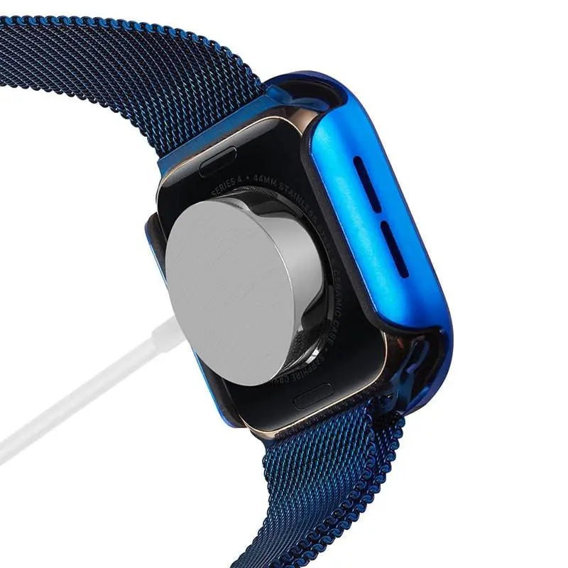 Aluminum Smartwatch Protective Case 40mm 44mm with Integrated Screen Protector Rugged Housing Accessory | Sansoti