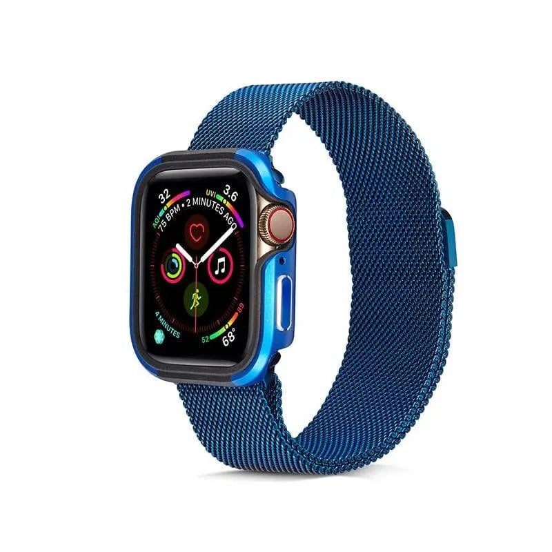 Aluminum Smartwatch Protective Case 40mm 44mm with Integrated Screen Protector Rugged Housing Accessory | Sansoti