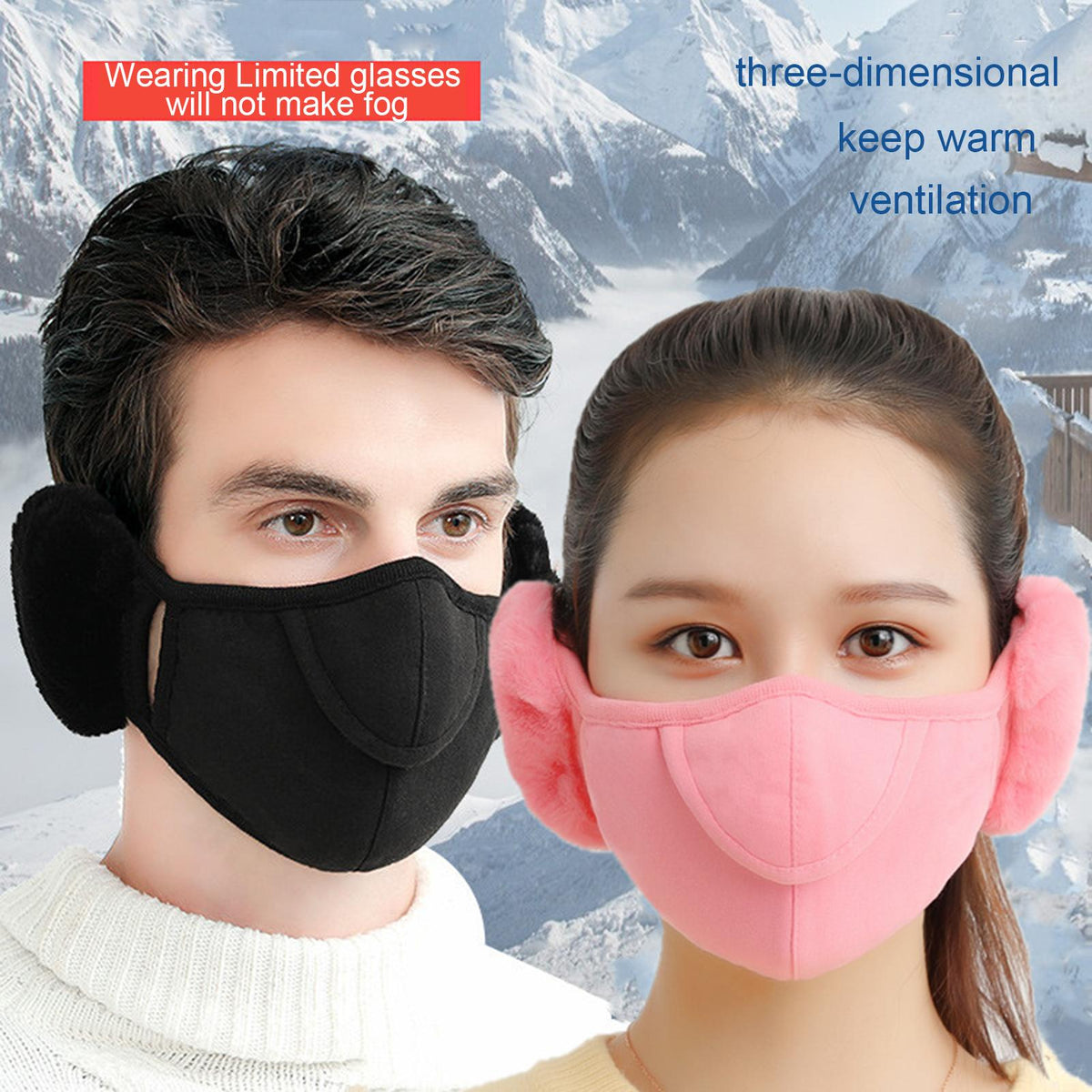 Multifunctionele Hoofdband met Geïntegreerde Oorwarmer Unisex Winter Outdoor Activiteiten Skiën Wandelen | Sansoti