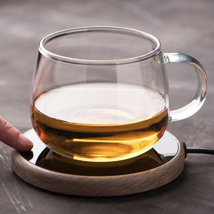 Smart Cup Warmer with Temperature Control – Ceramic Heating Plate for Coffee, Tea & Hot Drinks – Automatic Shut-Off & Waterproof Design | Sansoti