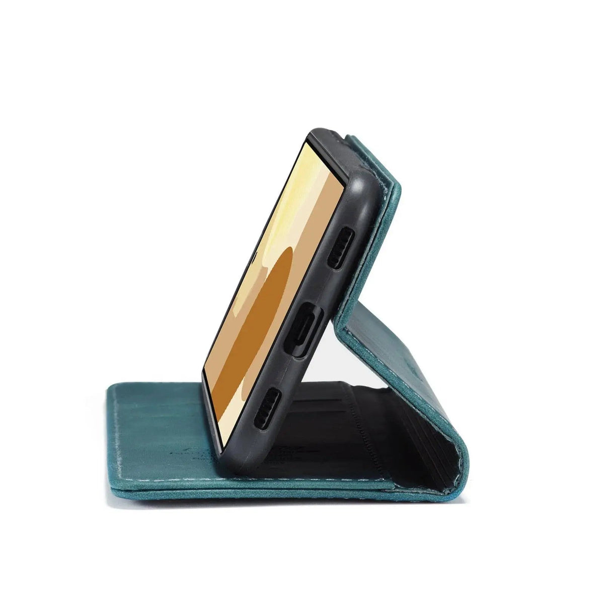 Skórzane etui-portfel do smartfona z kieszeniami na karty Etui ochronne na telefon Praktyczne miejsce do przechowywania | Sansoti
