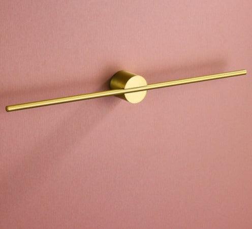 Wall-Mounted Towel Rack Brushed Metal Adjustable Bathroom Wellness Minimalist Design Storage Space | Sansoti