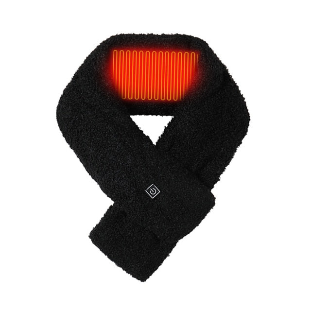 USB Verwarmde Sjaal met 3 Temperatuurstanden Zachte Fleece Wintersjaal Unisex voor Wandelen Outdoor Winter | Sansoti