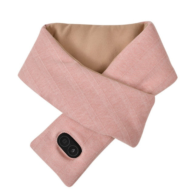 USB Verwarmde Sjaal met 3 Temperatuurstanden Zachte Fleece Wintersjaal Unisex voor Wandelen Outdoor Winter | Sansoti