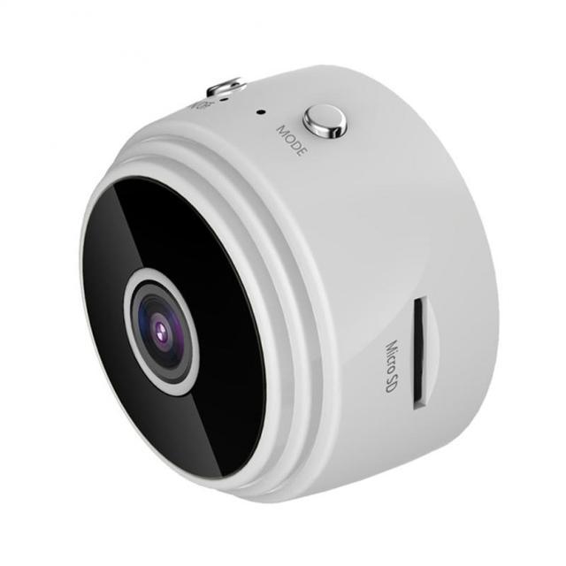 Compact Security Camera HD 1080P Wireless Infrared Night Vision WiFi 150° Wide Angle Magnetic Mount App Control | Sansoti