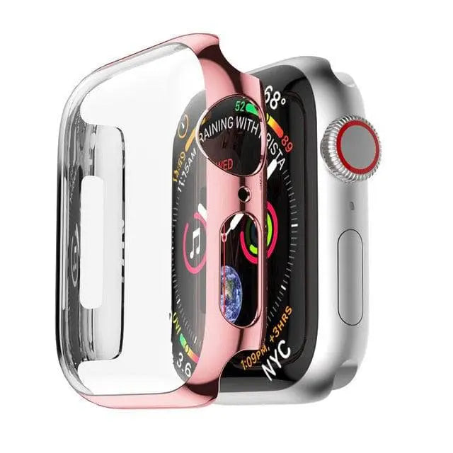 Protective Case for Smartwatch 44mm 40mm 42mm 38mm Series 1-4 Silver Black Rose Gold Blue Watch Accessory | Sansoti