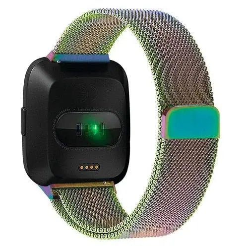 Adjustable Stainless Steel Mesh Loop Watch Band with Magnetic Clasp for Smartwatch Wristband Accessory | Sansoti
