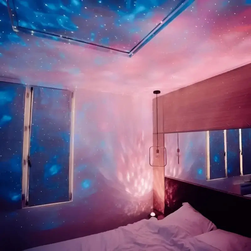 Starry Sky Projector LED Remote Control Multicolor Acrylic Bedroom Atmosphere Lighting | Sansoti