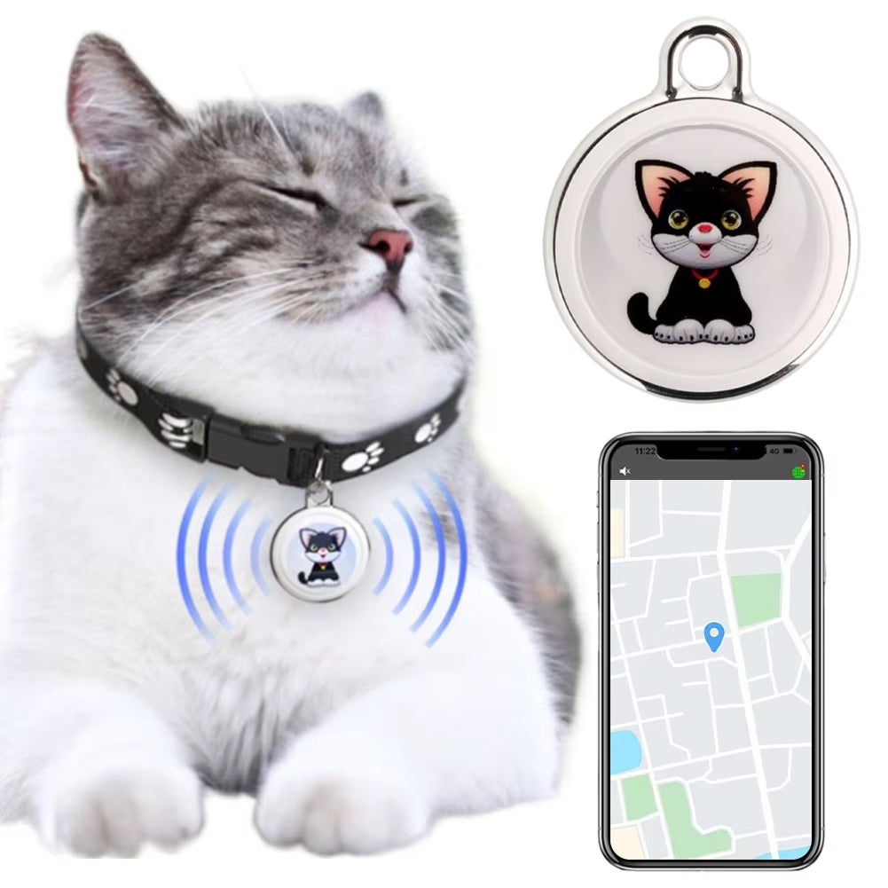 Traceur GPS pour chats avec localisation Bluetooth, étanche et compact, localisation de l'animal et sécurité | Sansoti