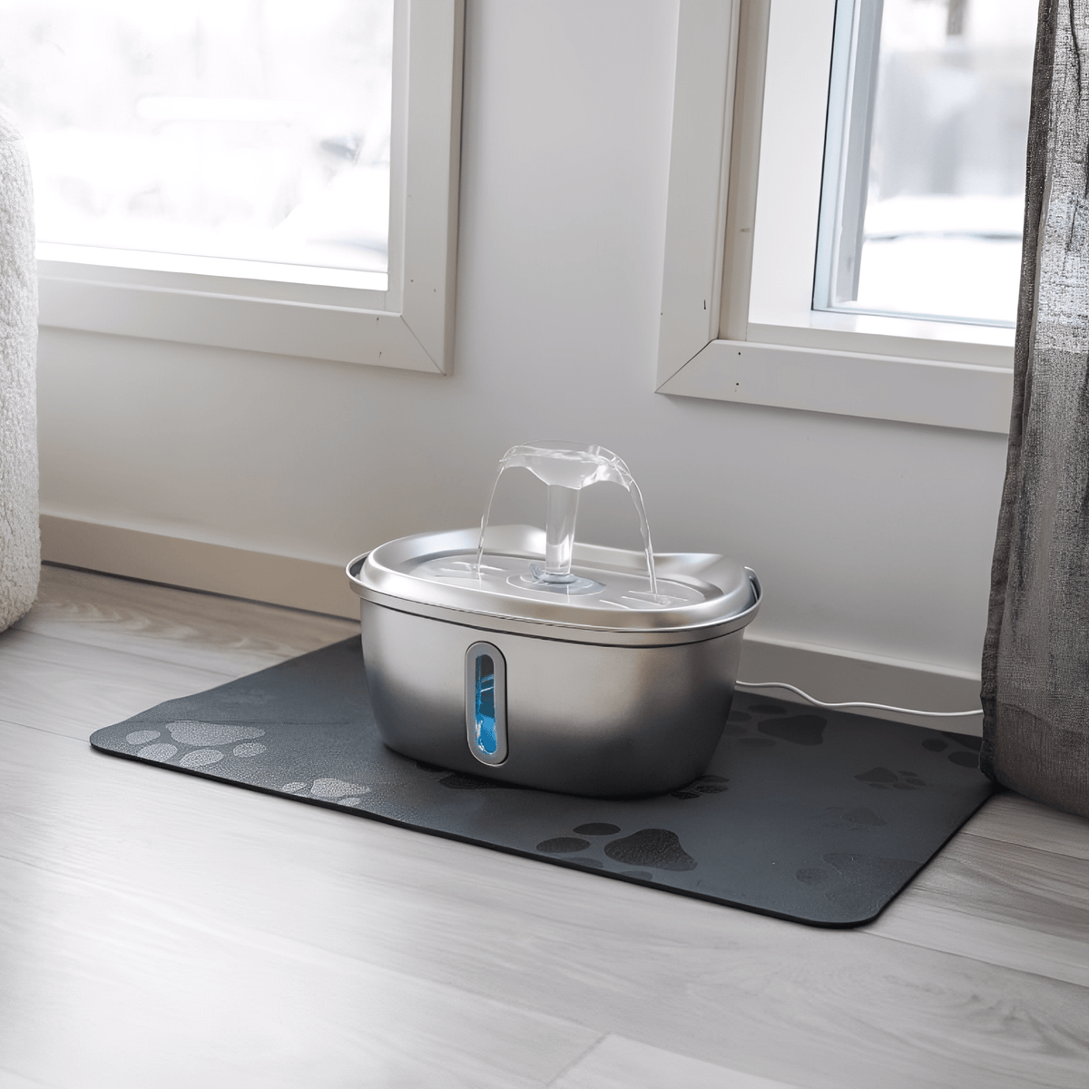 Drinkfontein Huisdieren RVS 3 Liter Circulerend Water Stillekering Gezondheid Katten Honden Waterdispenser | Sansoti