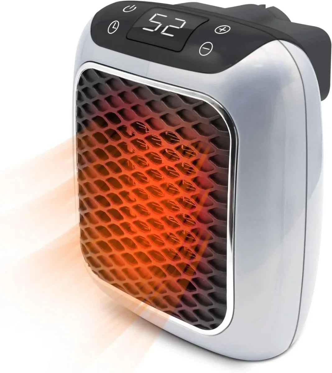 Compact Ceramic Heater 800W USB Wall-Mounted with Remote Control Energy-Efficient Heating | Sansoti