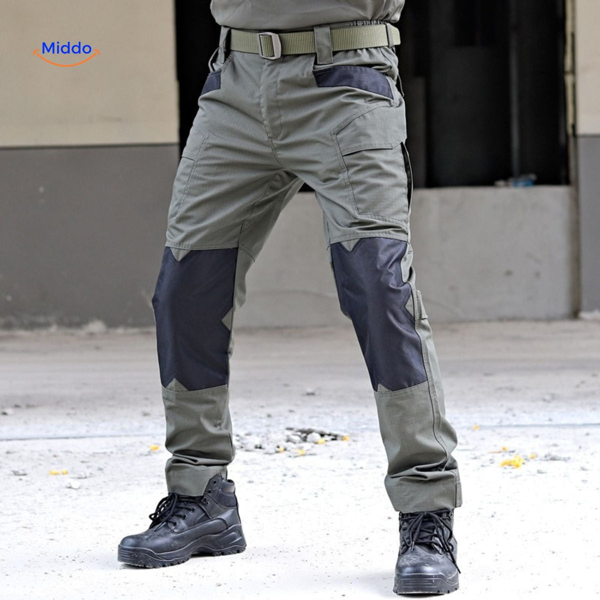Pantalon tactique outdoor pour homme, résistant aux déchirures, avec poches multifonctionnelles pour la randonnée, le camping, le travail et les activités de plein air | Sansoti