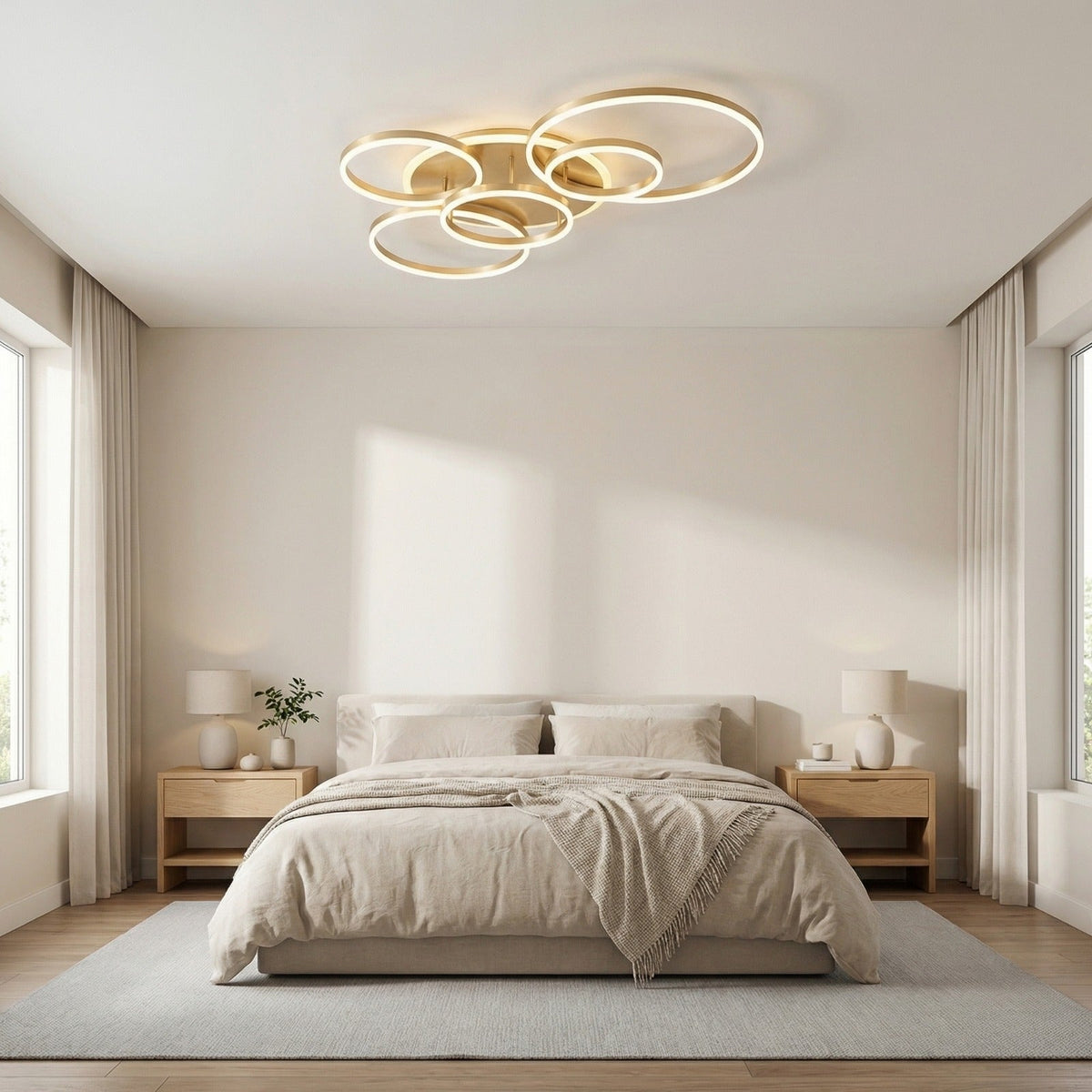 Minimalist Aluminum Pendant Light E27 with LED Adjustable Modern Design for Dining Room Bedroom Reading Nook | Sansoti