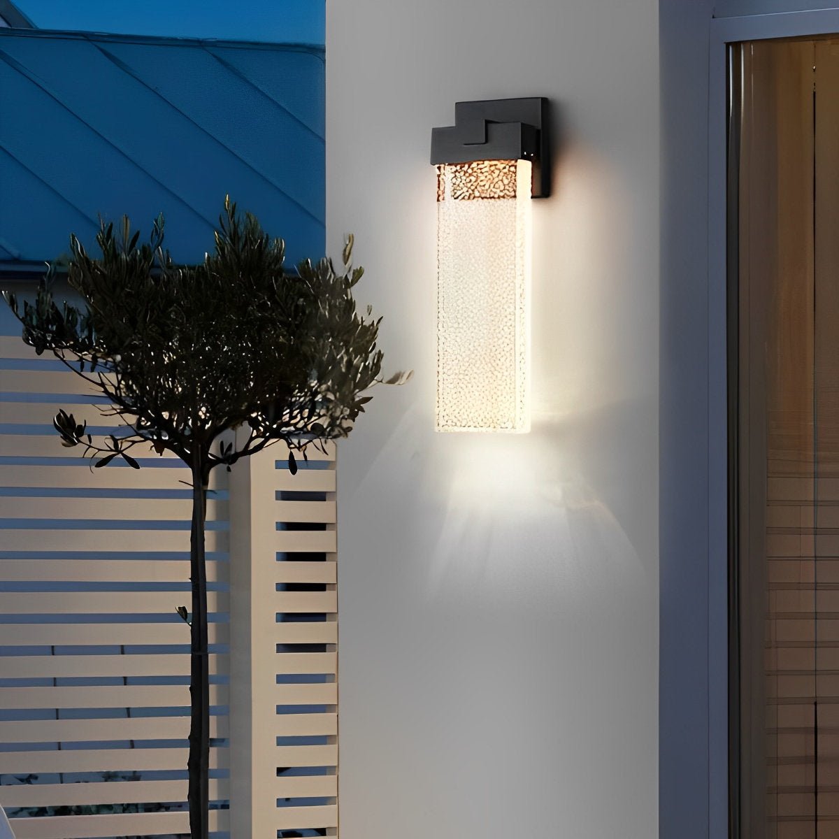 Zewnętrzny kinkiet LED kryształowy, aluminiowy, czarny, 10W 18W 24W, IP54, na elewację, przy drzwi wejściowe, do ogrodu i willi, nowoczesna lampa zewnętrzna | Sansoti
