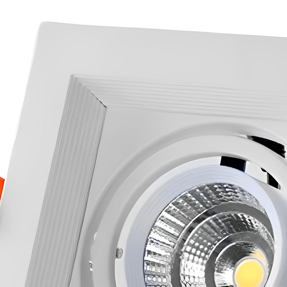 Einbaustrahler Doppel LED Aluminium Weiß 24W Decke Wohnzimmer Küche Geschäft Verstellbar Downlight Einbauleuchte Modern | Sansoti