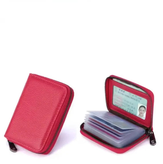 Compact Leather Card Holder Multifunctional Wallet for Business Cards Credit Cards Driver's License and Other Cards | Sansoti