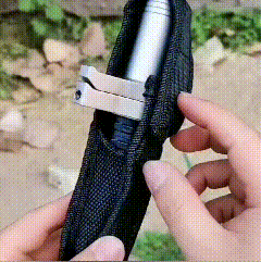 Retractable Walking Cane with Automatic Mechanism Non-Slip Grip Durable Alloy 39-65cm Adjustable | Sansoti